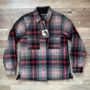 NWT Rare Filson Women’s Mackinaw Wool Jack Shirt Jacket Small Made in USA